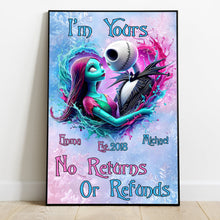 Load image into Gallery viewer, Personalized Nightmare Before Christmas Canvas Print Gift for Couples
