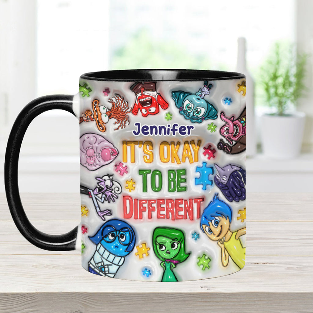 Personalized Autism Awareness Accent Mug Custom Name Gift for Kids