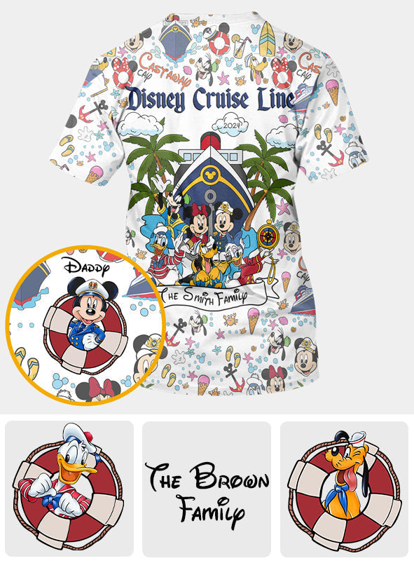 Personalized Family Cruise All-Over Shirt Custom Name Gift