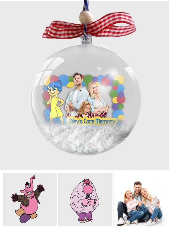 Personalized Snow Globe Ornament Custom Design Unique Gift for Christmas