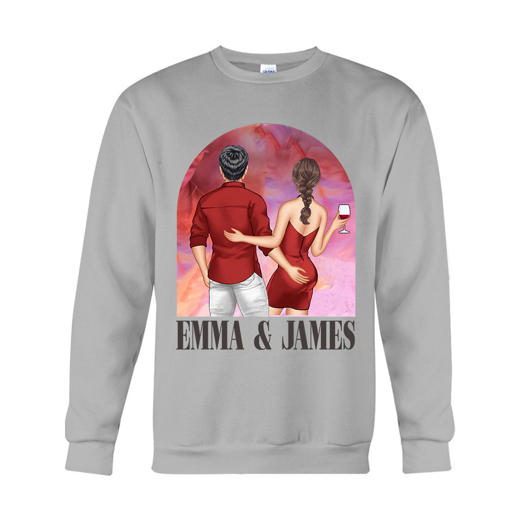 Personalized Couple T-Shirt & Hoodie Unique Gift for Anniversary or Valentine's Day
