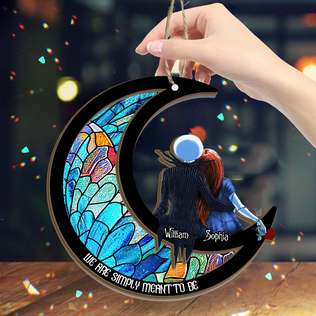 Personalized Nightmare Suncatcher Gift for Couples - We Are Simply Meant To Be