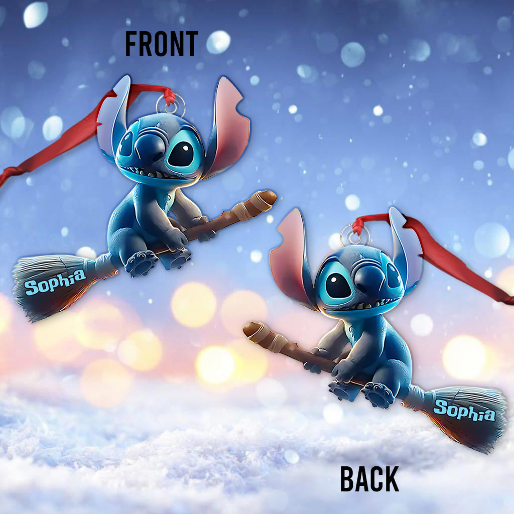 Personalized Ohana Custom Shaped Ornament for Halloween | Unique Gift