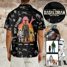 Load image into Gallery viewer, Personalized Dadalorian Hawaiian Shirt for Best Dad Ever Gift
