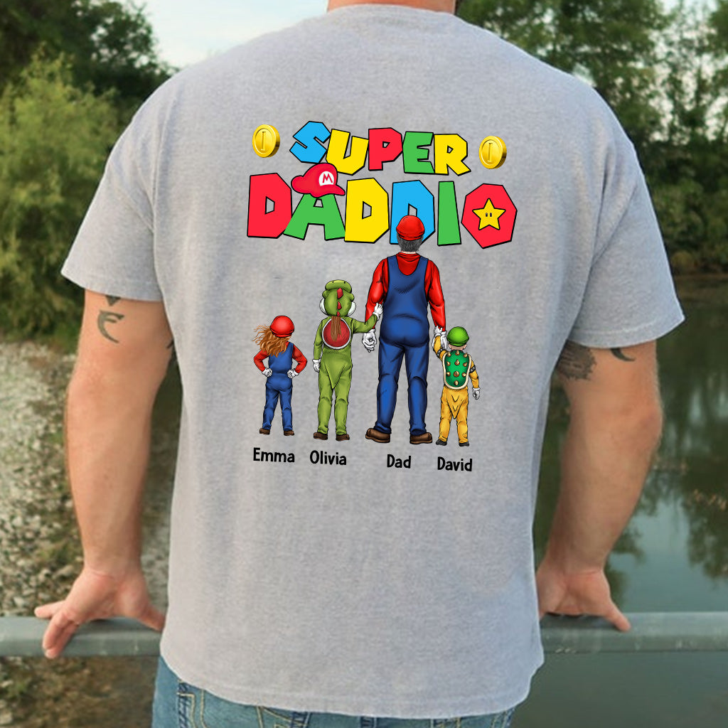 Personalized Super Daddio T-Shirt and Hoodie Gift for Dad