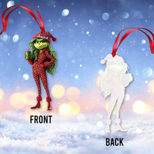 Load image into Gallery viewer, Personalized Grinch Lady Christmas Ornament Custom Gift
