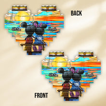 Load image into Gallery viewer, Personalized Heart Building Brick Blocks Sunset Design Gift for Couples

