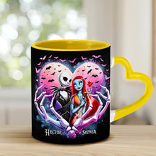 Load image into Gallery viewer, Personalized Heart Handle Mug Custom Couple Gift for Valentine's Day
