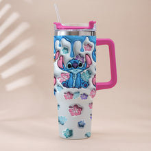 Load image into Gallery viewer, Personalized Ohana Tumbler with Handle Custom Name Gift for Family
