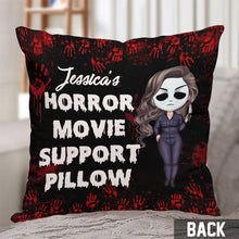 Load image into Gallery viewer, Personalized Horror Movie Support Pillow Custom Name Gift
