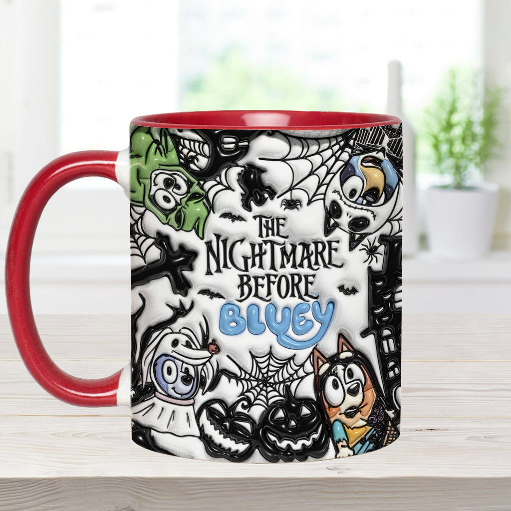Personalized Nightmare Accent Mug Custom Name Gift for Halloween