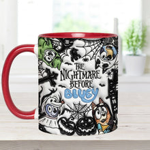 Load image into Gallery viewer, Personalized Nightmare Accent Mug Custom Name Gift for Halloween
