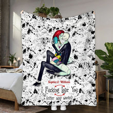 Load image into Gallery viewer, Personalized Nightmare Blanket Custom Name Gift for Couples

