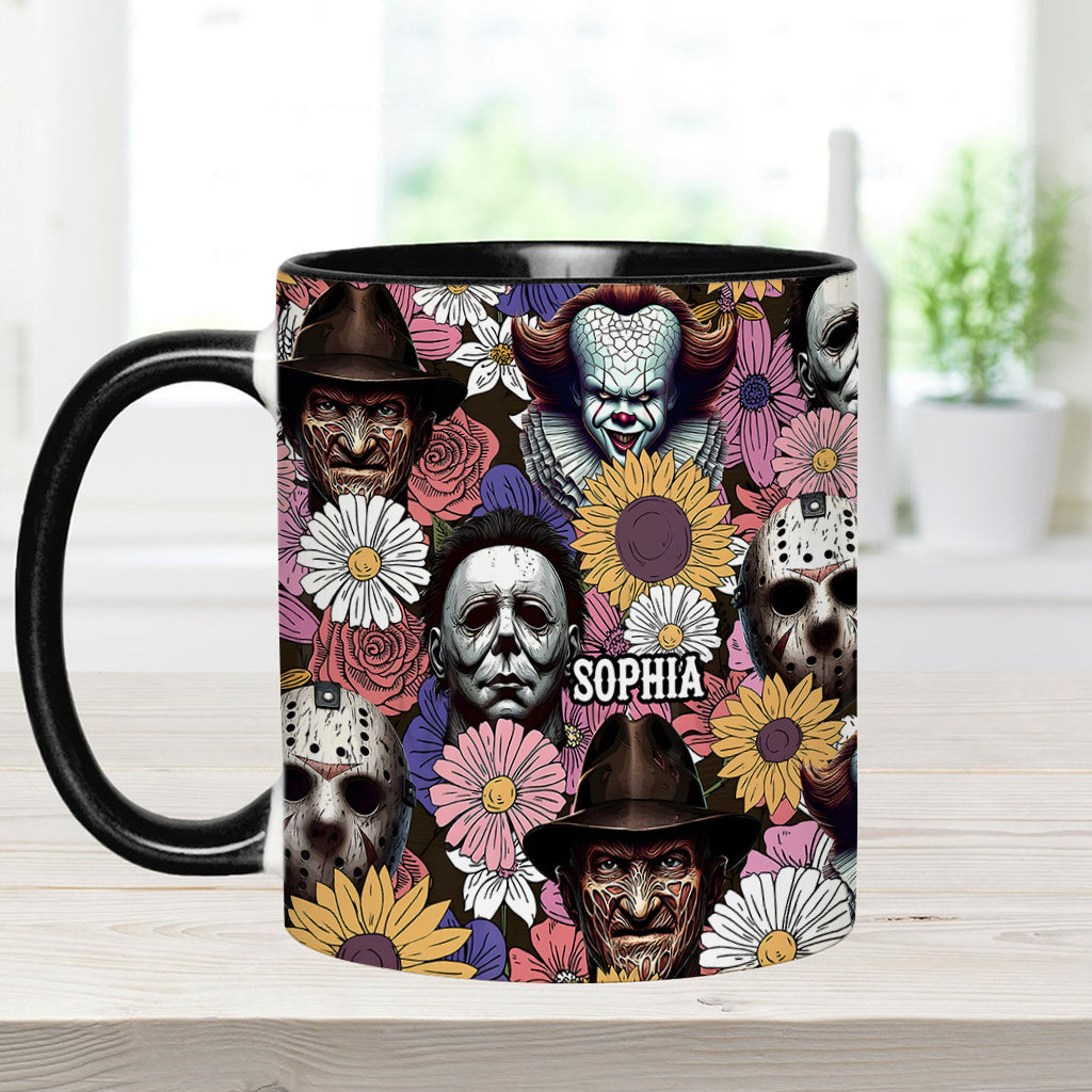 Personalized Horror Accent Mug with Custom Name for Fans
