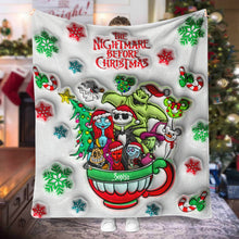 Load image into Gallery viewer, Personalized Nightmare Before Christmas Blanket Gift for Kids
