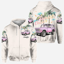 Load image into Gallery viewer, Personalized Sunset Chaser All Over Shirt with Custom Name for Beach Lovers
