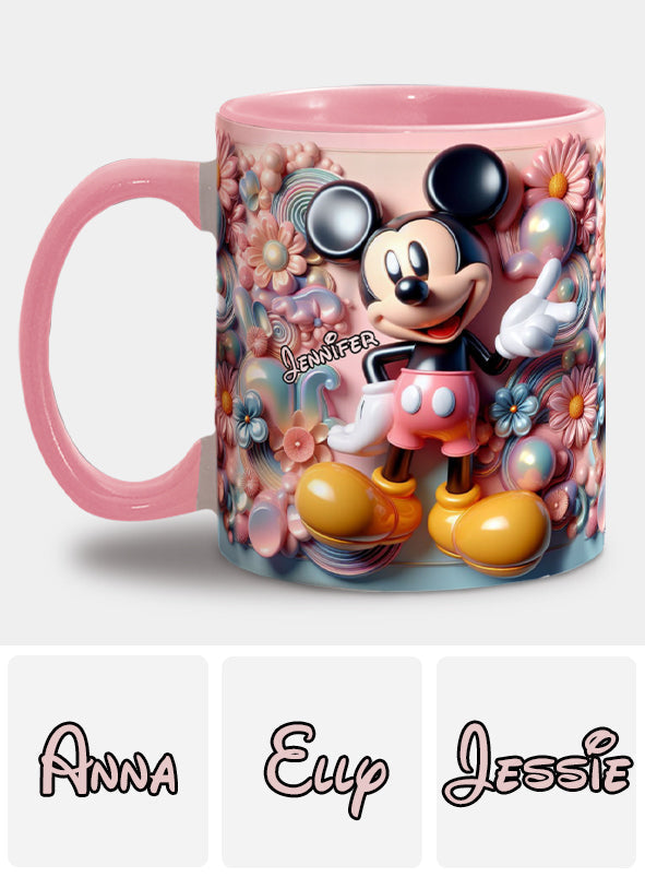 Personalized Ceramic Accent Mug with Magical Mouse Design for Christmas or Birthday