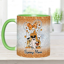 Load image into Gallery viewer, Personalized Spooky Mama Halloween Accent Mug Gift for Mom
