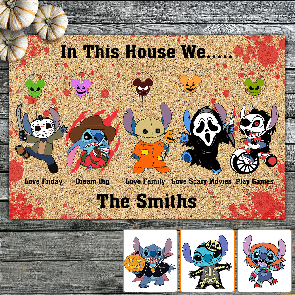 Personalized Doormat In This House Ohana Family Gift