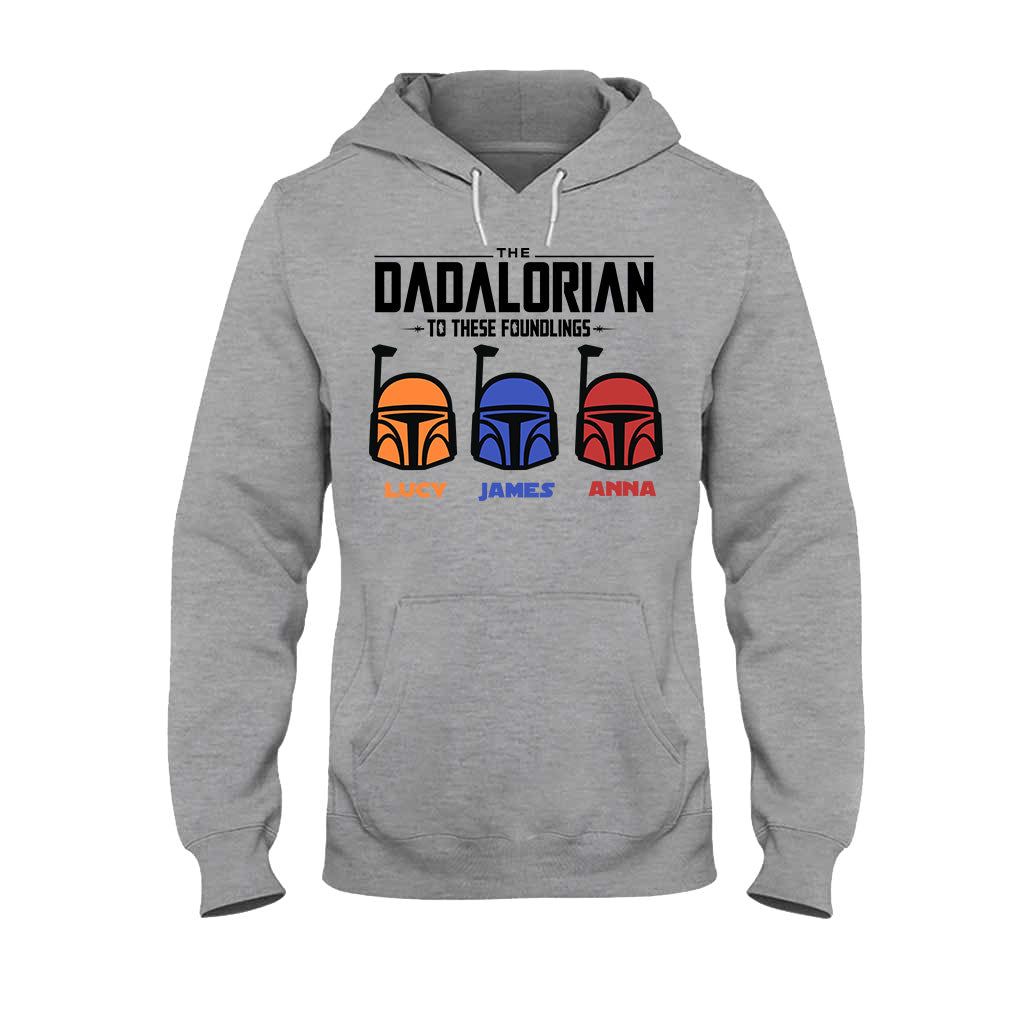 Personalized Dadalorian T-Shirt & Hoodie Gift for Dad | Custom Family Names