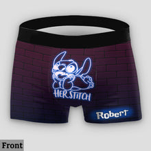 Load image into Gallery viewer, Personalized Lace Border Briefs &amp; Boxer Shorts Set for Couples
