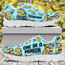 Load image into Gallery viewer, Personalized One In A Minion Sneakers Custom Name Gift
