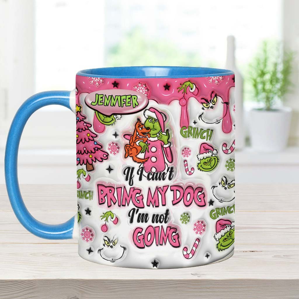 Personalized Grinch Accent Mug Custom Name Gift for Dog Lovers
