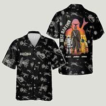 Load image into Gallery viewer, Personalized Dadalorian Hawaiian Shirt for Best Dad Ever Gift

