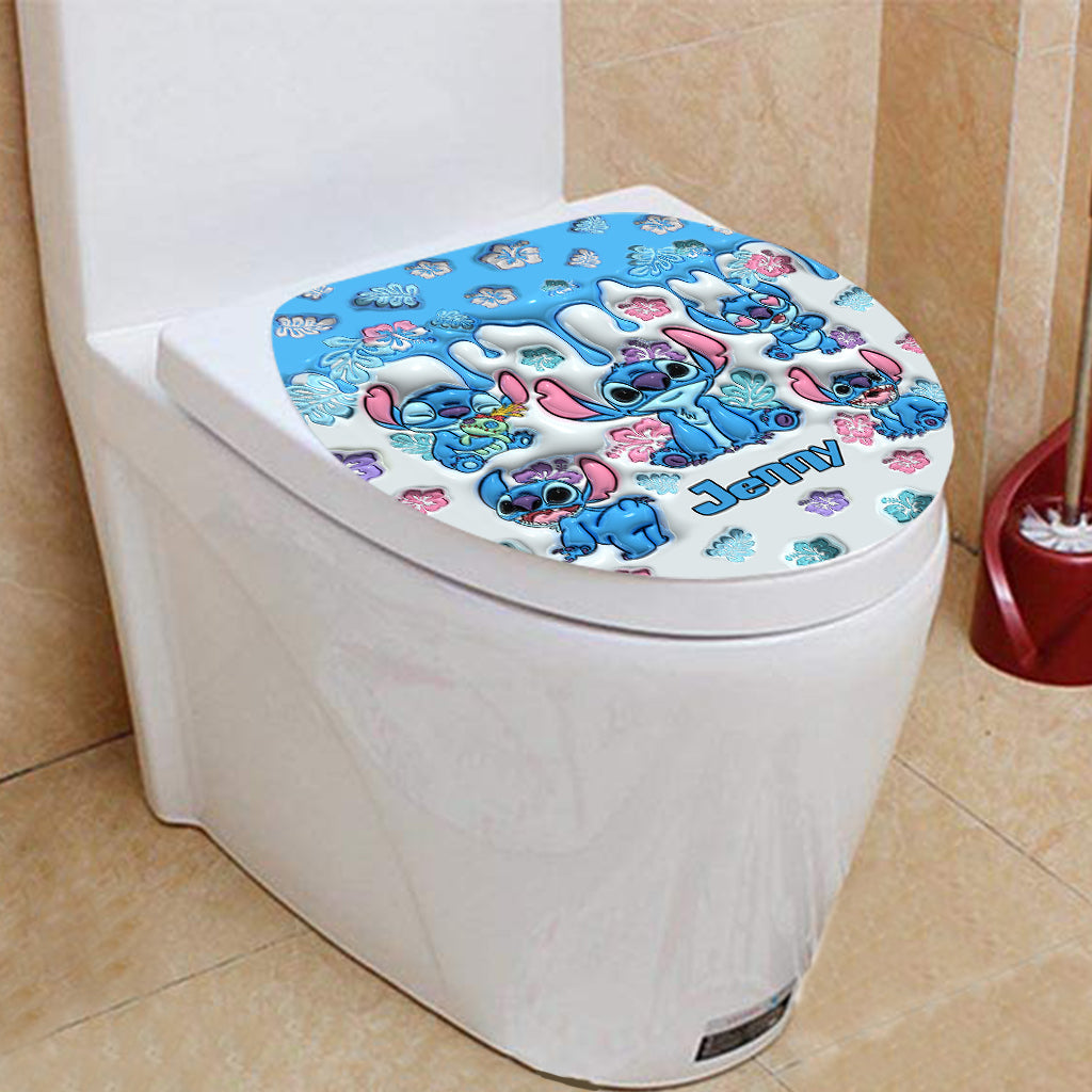 Personalized Ohana Bathroom Curtain & Mats Set for Kids