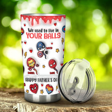 Load image into Gallery viewer, Personalized Marvelous Universe Tumbler Custom Name Gift for Dad
