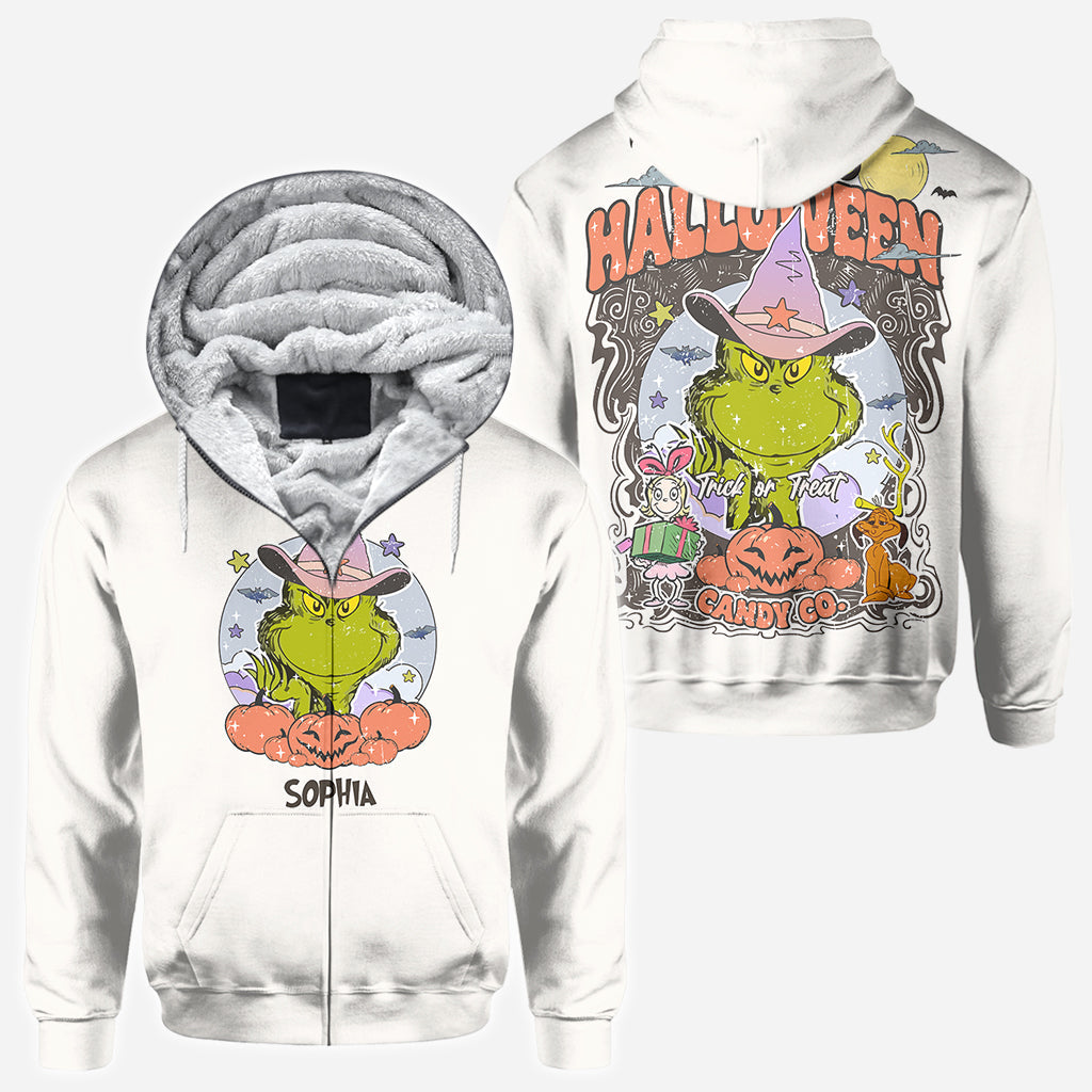 Personalized Grinch Halloween All Over Shirt Fun Costume Gift