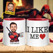 Load image into Gallery viewer, Personalized Accent Mug I Like Me Custom Photo Gift
