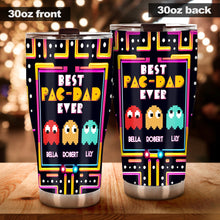 Load image into Gallery viewer, Personalized Best Pac-Dad Ever Tumbler Custom Name Gift for Dad
