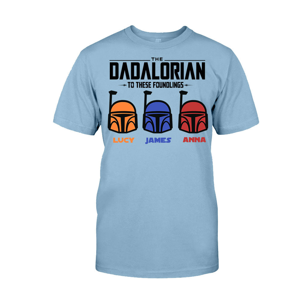 Personalized Dadalorian T-Shirt & Hoodie Gift for Dad | Custom Family Names