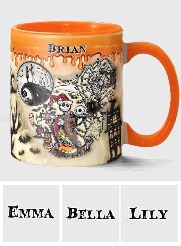 Personalized Halloween Accent Mug Custom Name Gift Idea