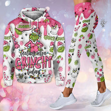 Load image into Gallery viewer, Personalized Grinchy Hoodie and Leggings Set for Christmas Gift
