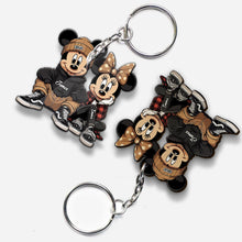 Load image into Gallery viewer, Personalized Chicano Mouse Keychain Custom Name Gift for Couple
