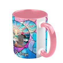 Load image into Gallery viewer, Personalized Ceramic Accent Mug with Sunset Design for Couples
