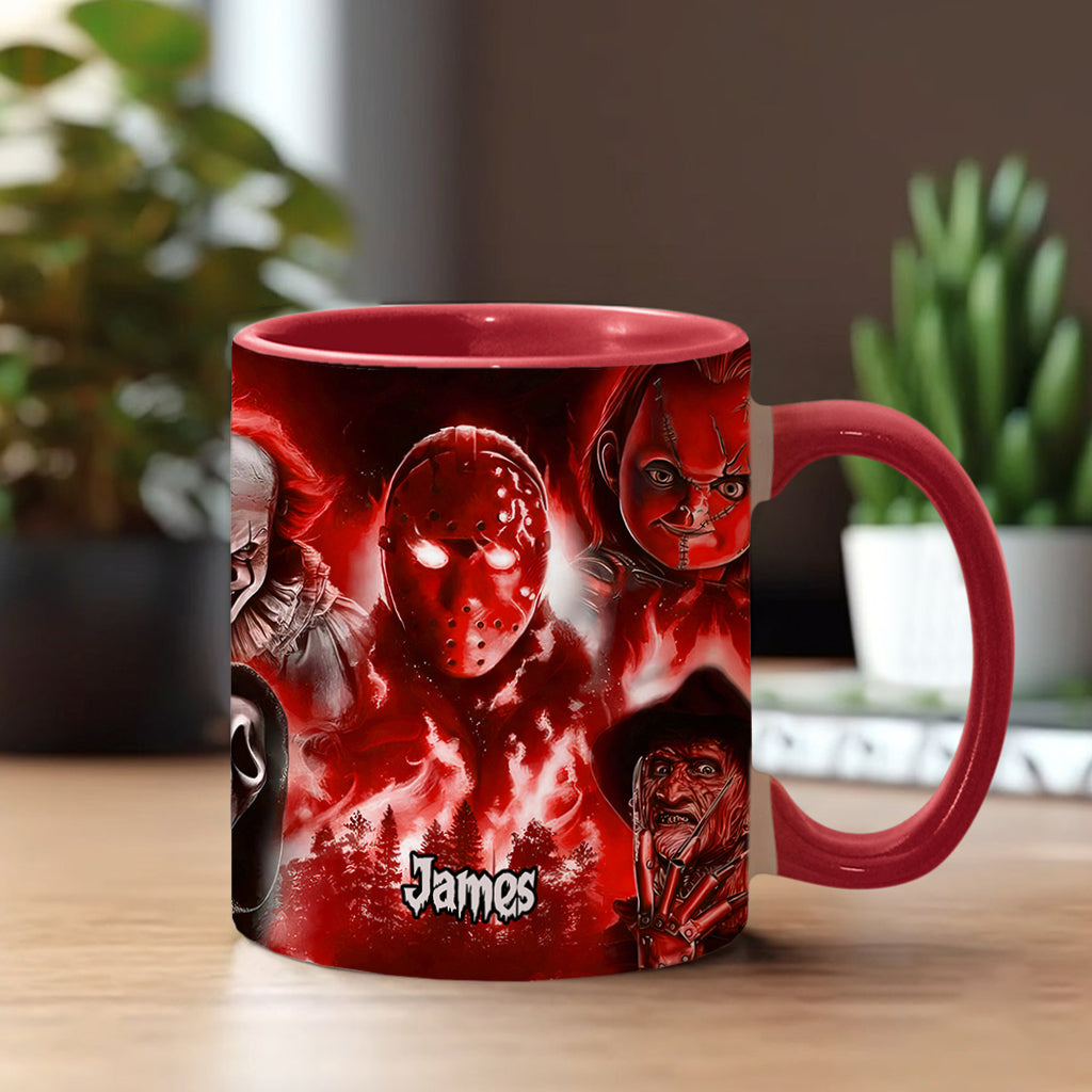 Personalized Horror Movie Accent Mug Custom Name Gift for Fans