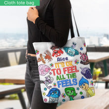 Load image into Gallery viewer, Personalized Tote Bag "It's Ok To Feel All The Feels" Gift for Kids
