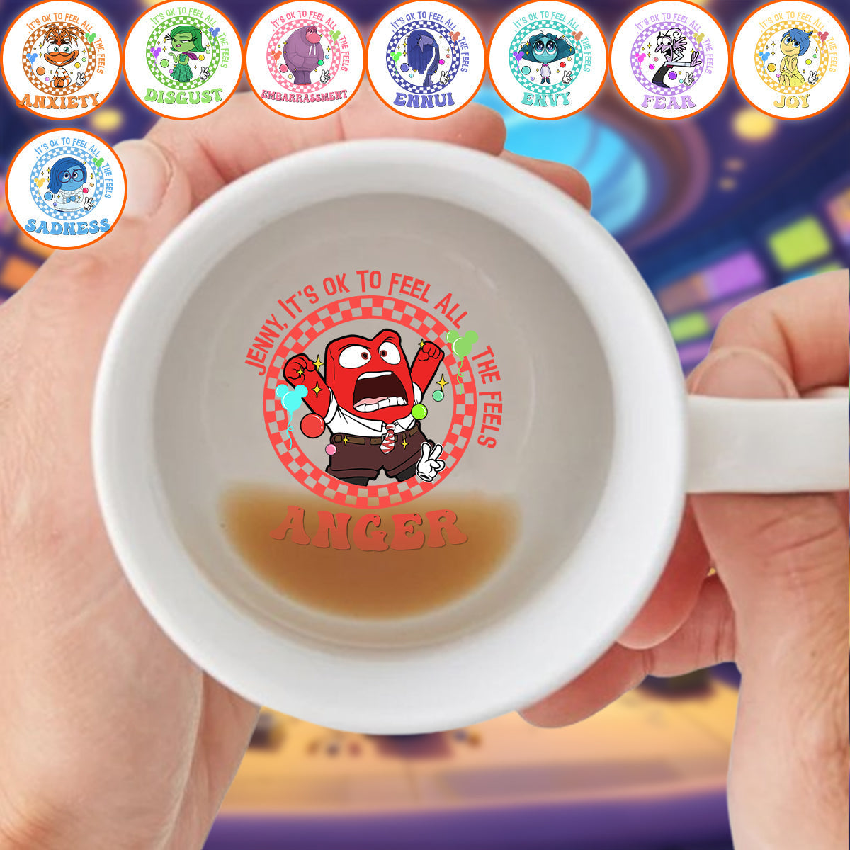 Personalized Hidden Message Mug Custom Name Gift for Mom