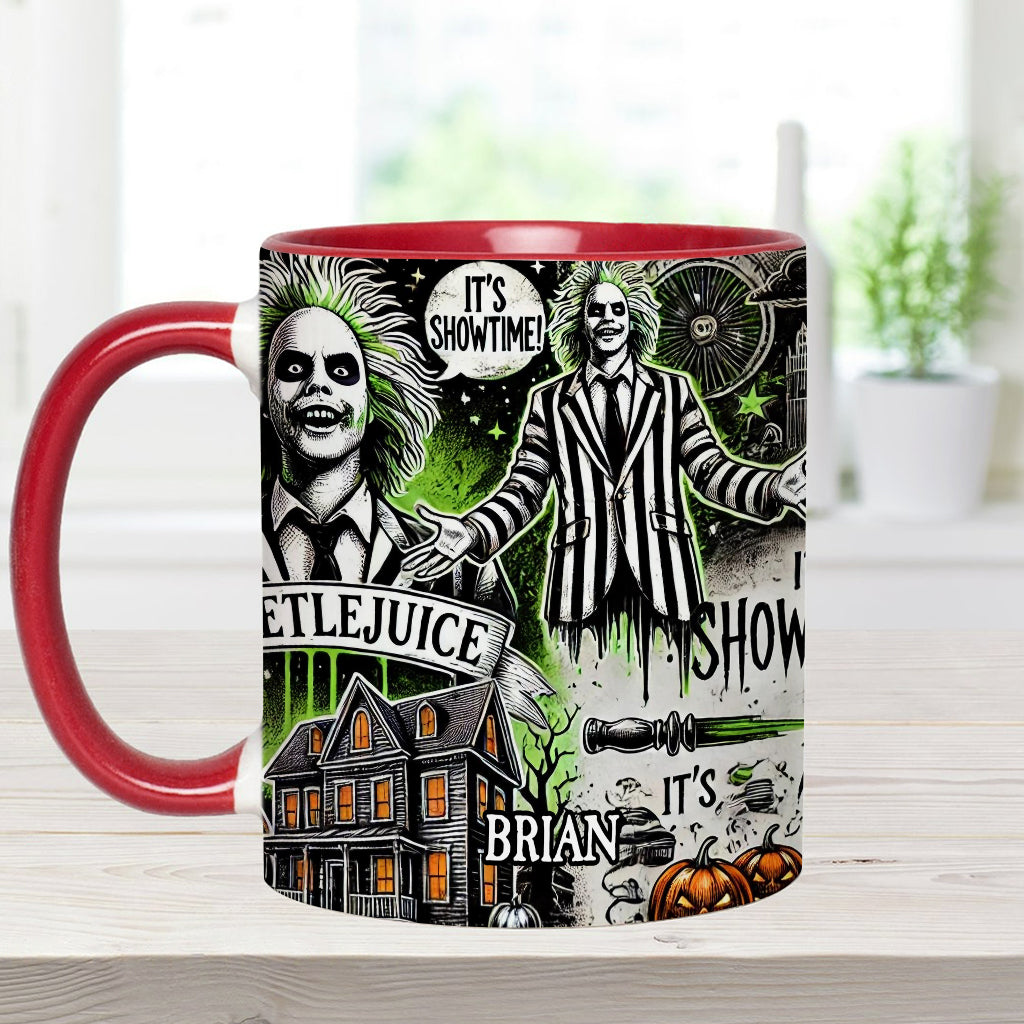 Personalized Halloween Accent Mug Custom Name Gift Idea
