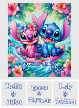 Load image into Gallery viewer, Personalized Ohana Blanket Custom Name Gift for Couples
