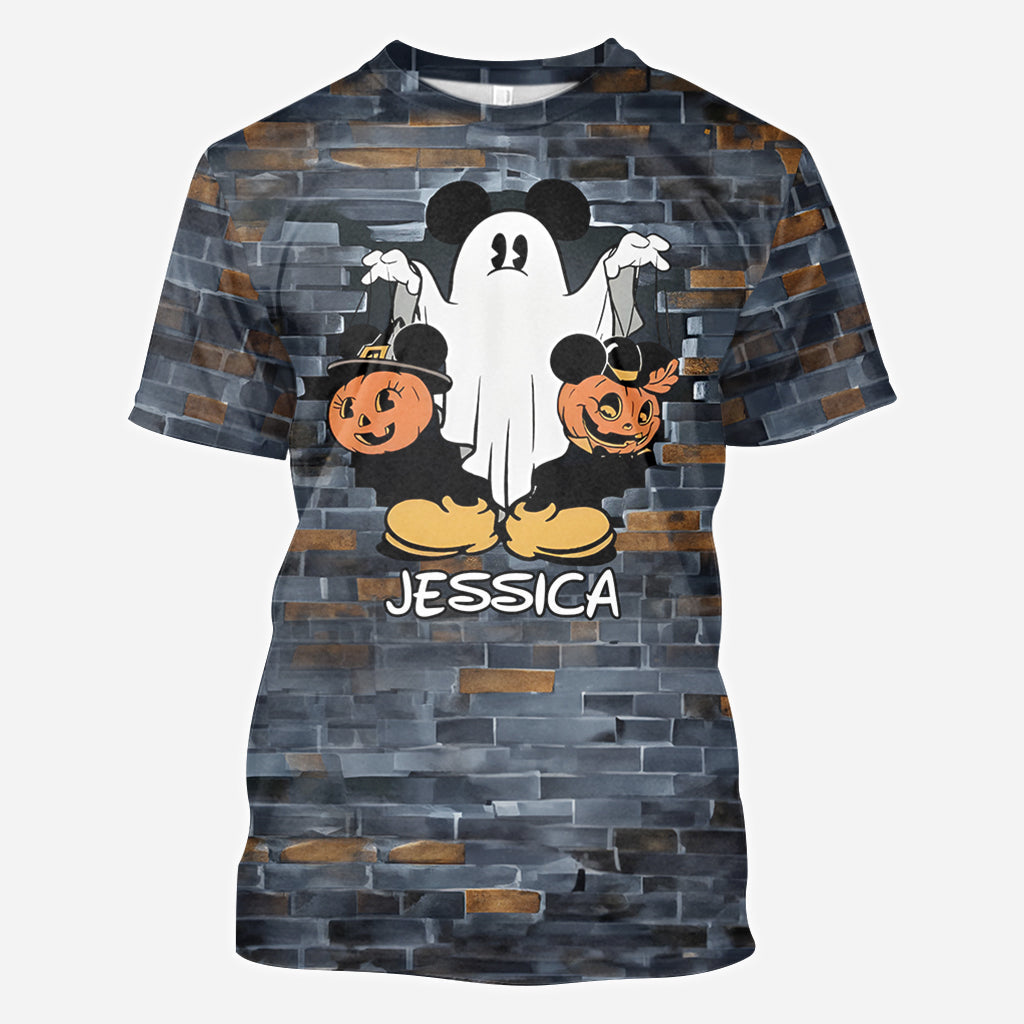 Funny Personalized Ghost Mouse All Over Shirt for Kids & Adults