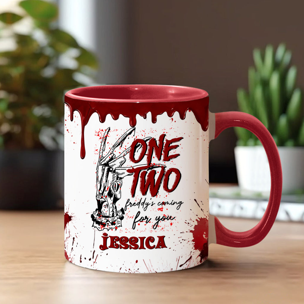 Personalized Horror Accent Mug Custom Name Gift for Fans