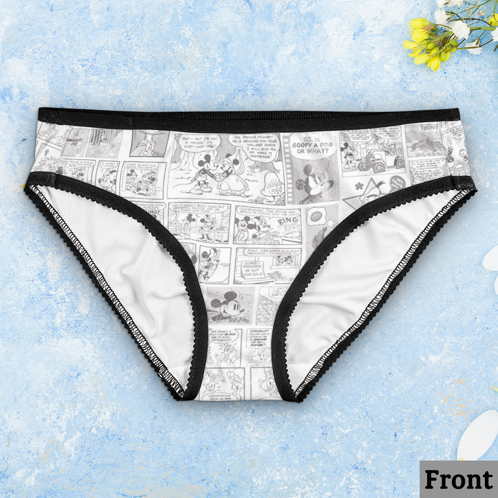 Personalized Lace Border Briefs Set for Couples | Custom Gift