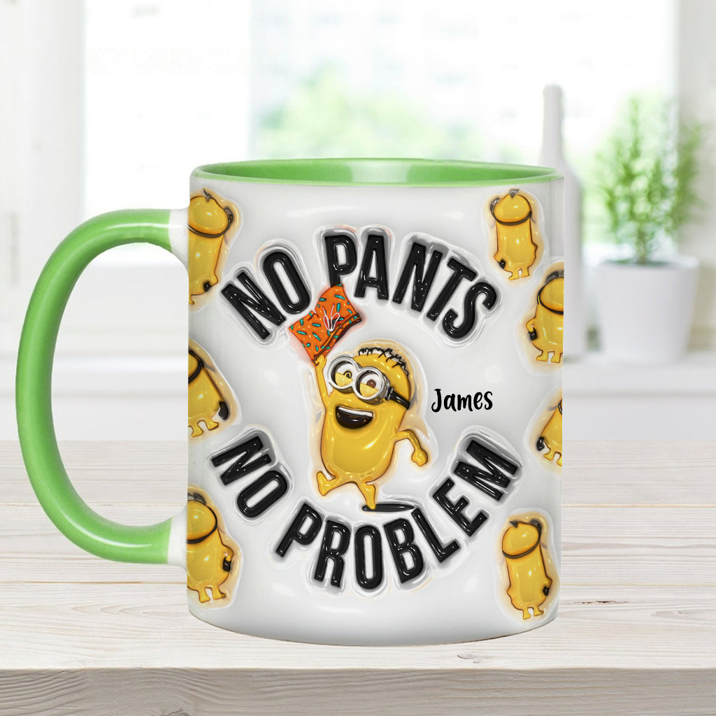 Personalized Minion Mug Custom Name No Pants No Problem Gift