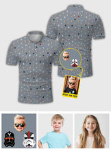 Load image into Gallery viewer, Personalized The Force Polo Shirt Custom Dad Gift
