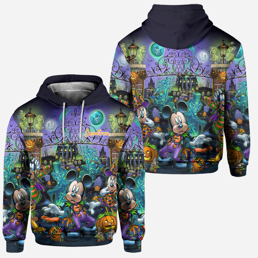 Personalized Halloween Mouse Hoodie and Leggings Set for Kids