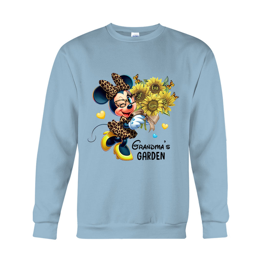 Personalized Grandma's Garden T-shirt & Hoodie with Custom Names Gift